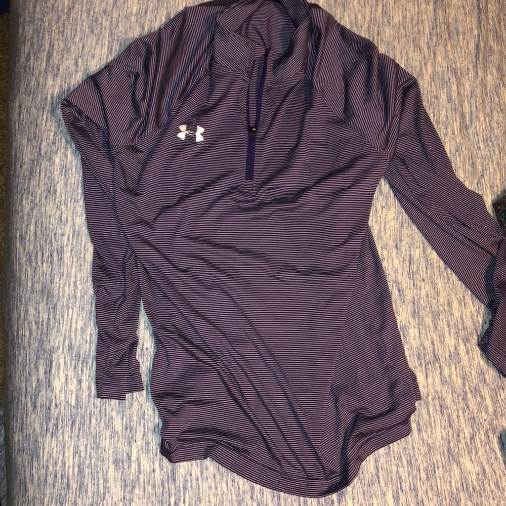 Purple under armor pullover